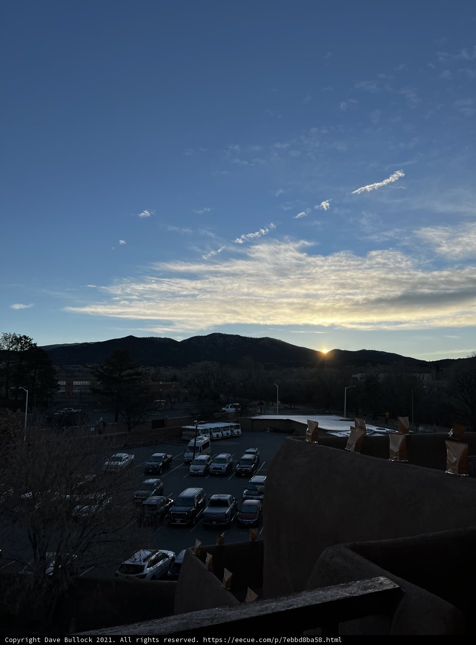 Majestic Sunset Over Santa Fe Mountains