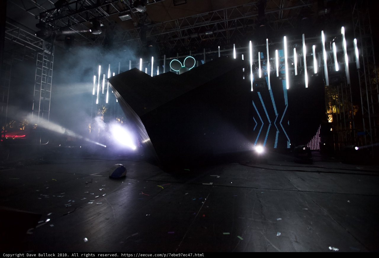 Stage Lights and Smoky Haze