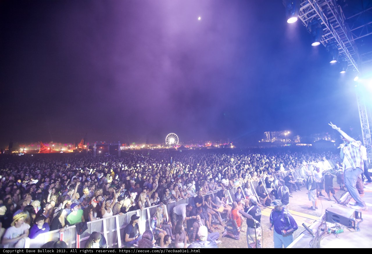Night Sky Lights up at Coachella Concert