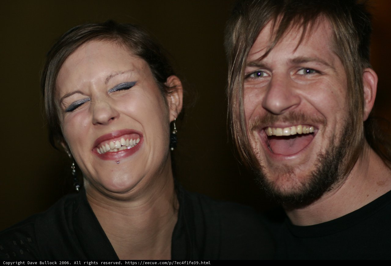 Joyful Laughter at Wedding Reception