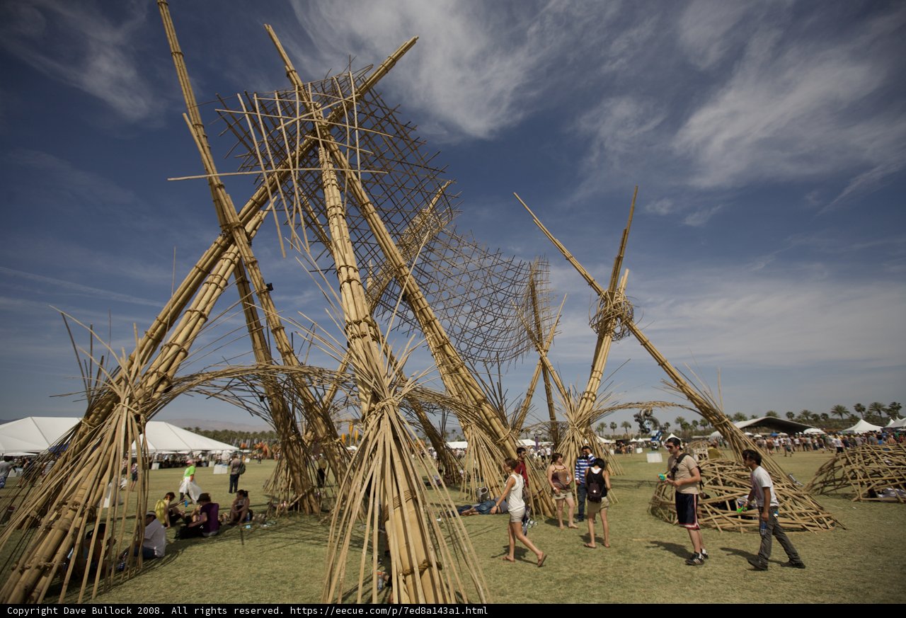 Bamboo Shelter at Coachella