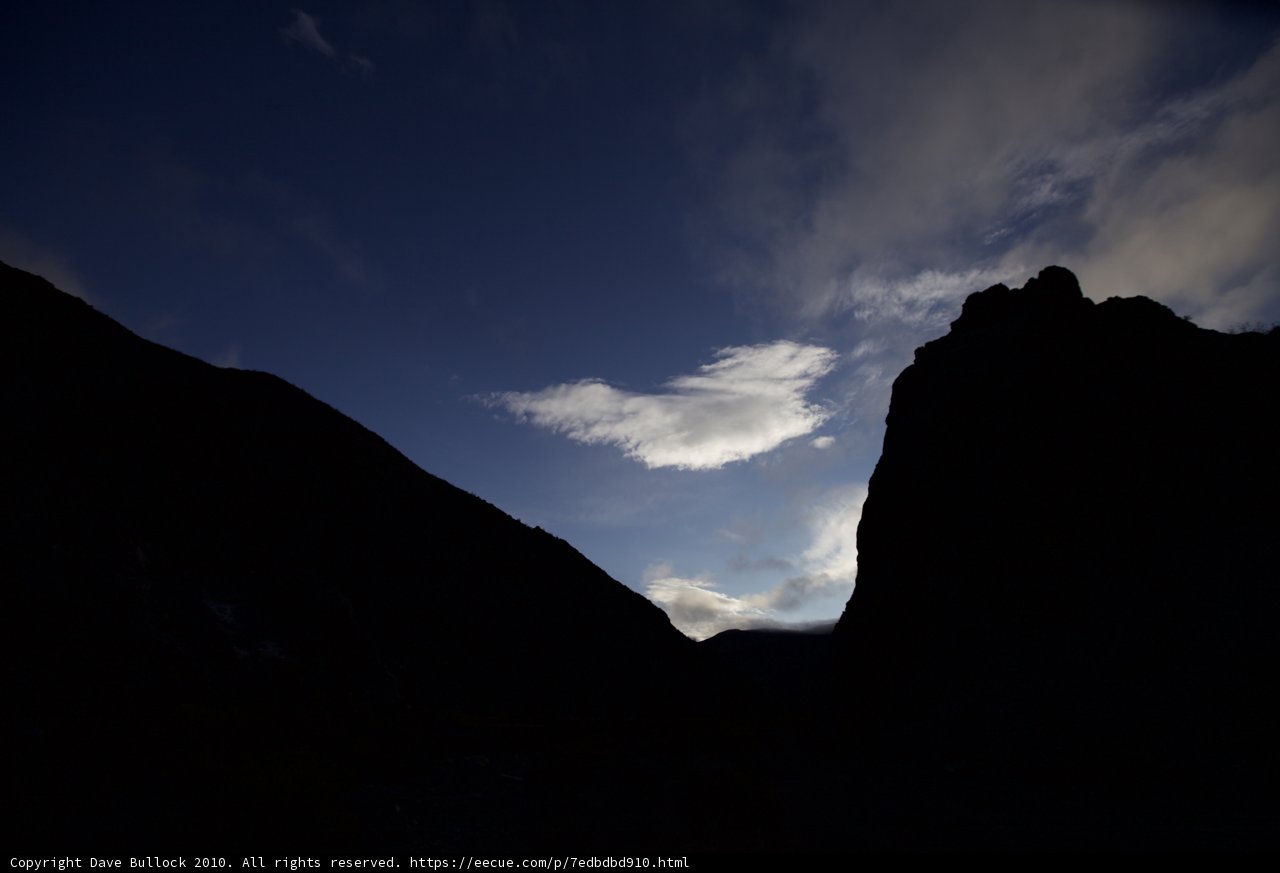 Majestic Cumulus Cloud over Mountain Range