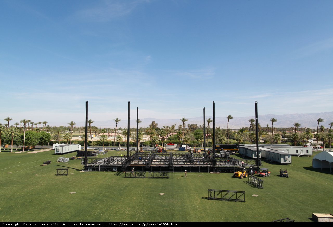Coachella Stage in a Field