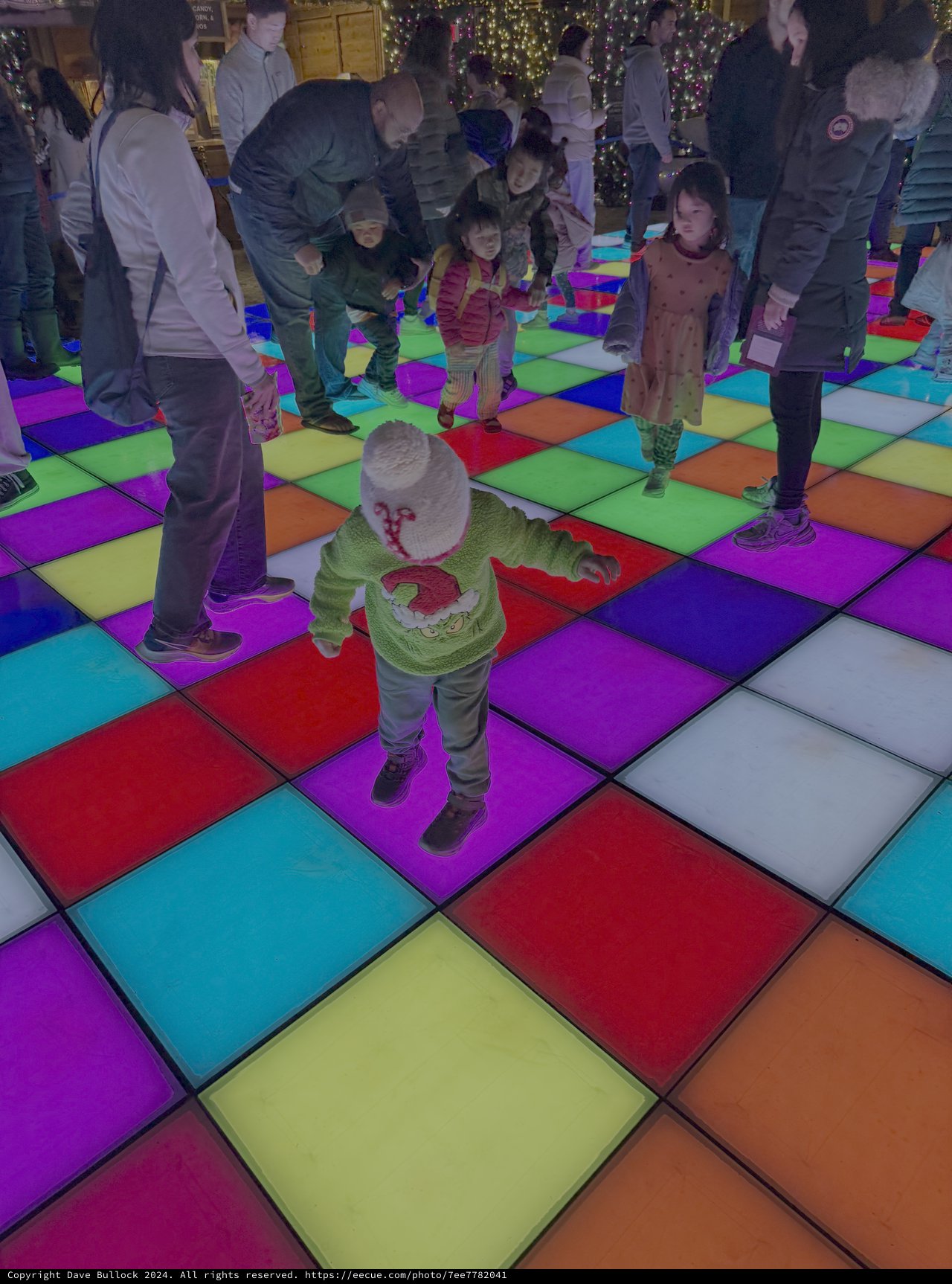 Children Playing on Interactive LED Floor Display