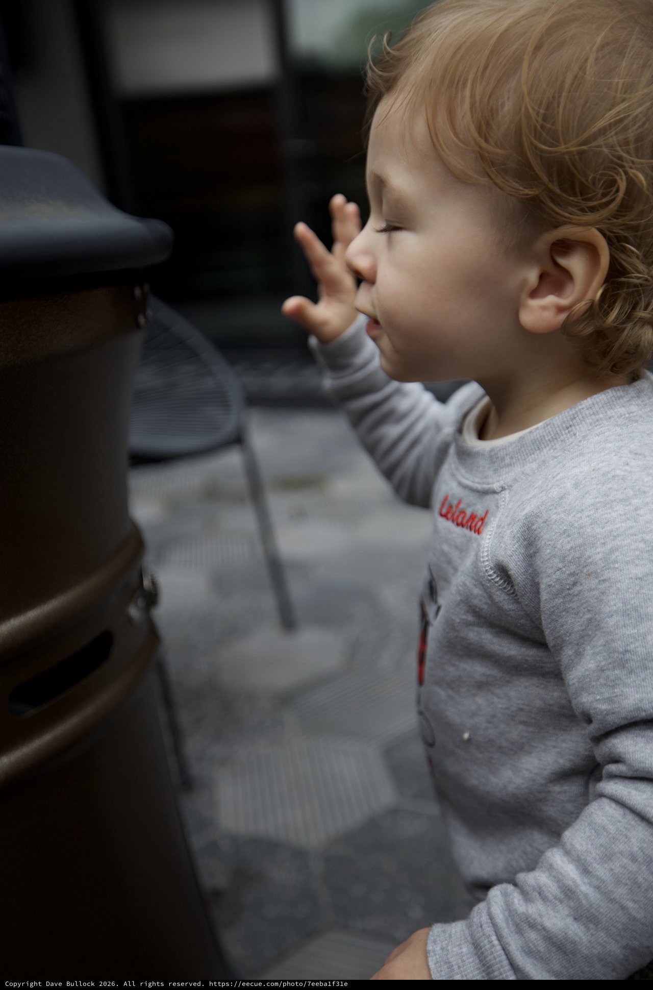Curious Toddler Discovering Kitchen Appliances at Home