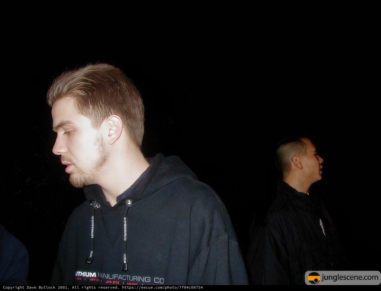 Nighttime Portraits of Two Men in Hoodies