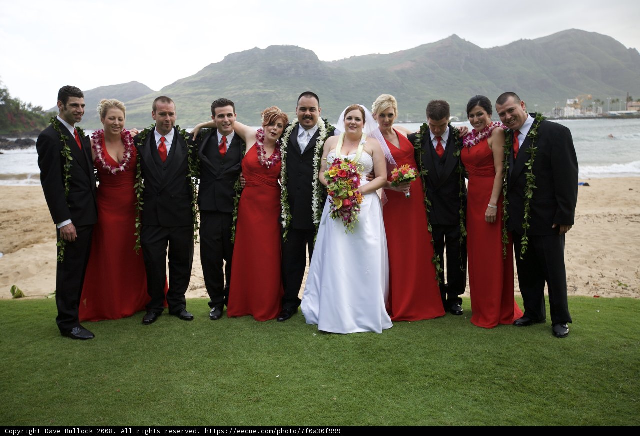 Wedding Party at Sunset