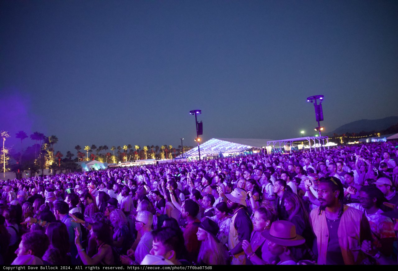 Electric Nights: Coachella 2024 Enthralls a Lively Crowd