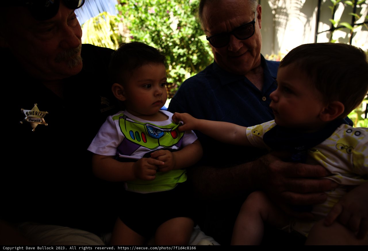 Celebratory Embrace at Wesley's First Birthday Party