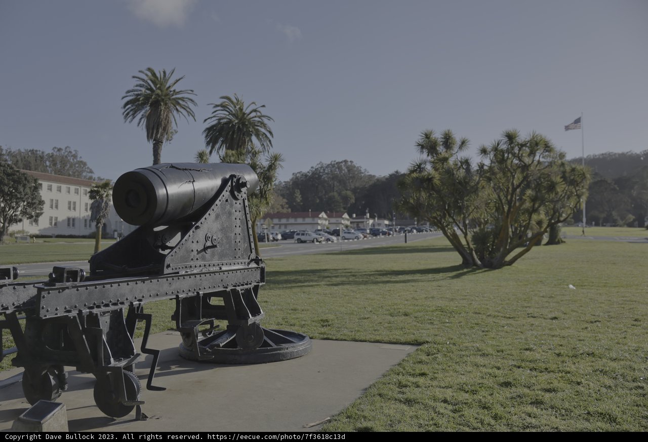 Mighty cannon stands guard