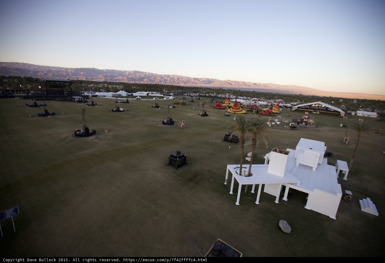 Aerial View of Coachella Airfield
