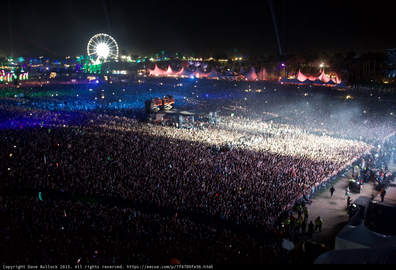 Concert Goers Light Up the Night Sky