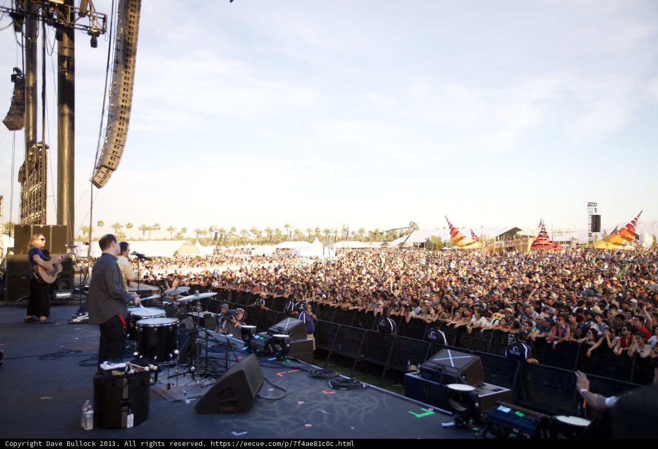 Coachella Crowd Rocks Out with Music Band