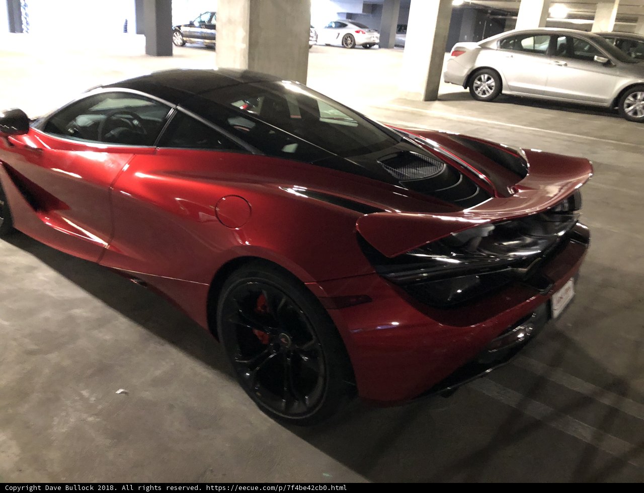 McLaren 720S in a Parking Garage