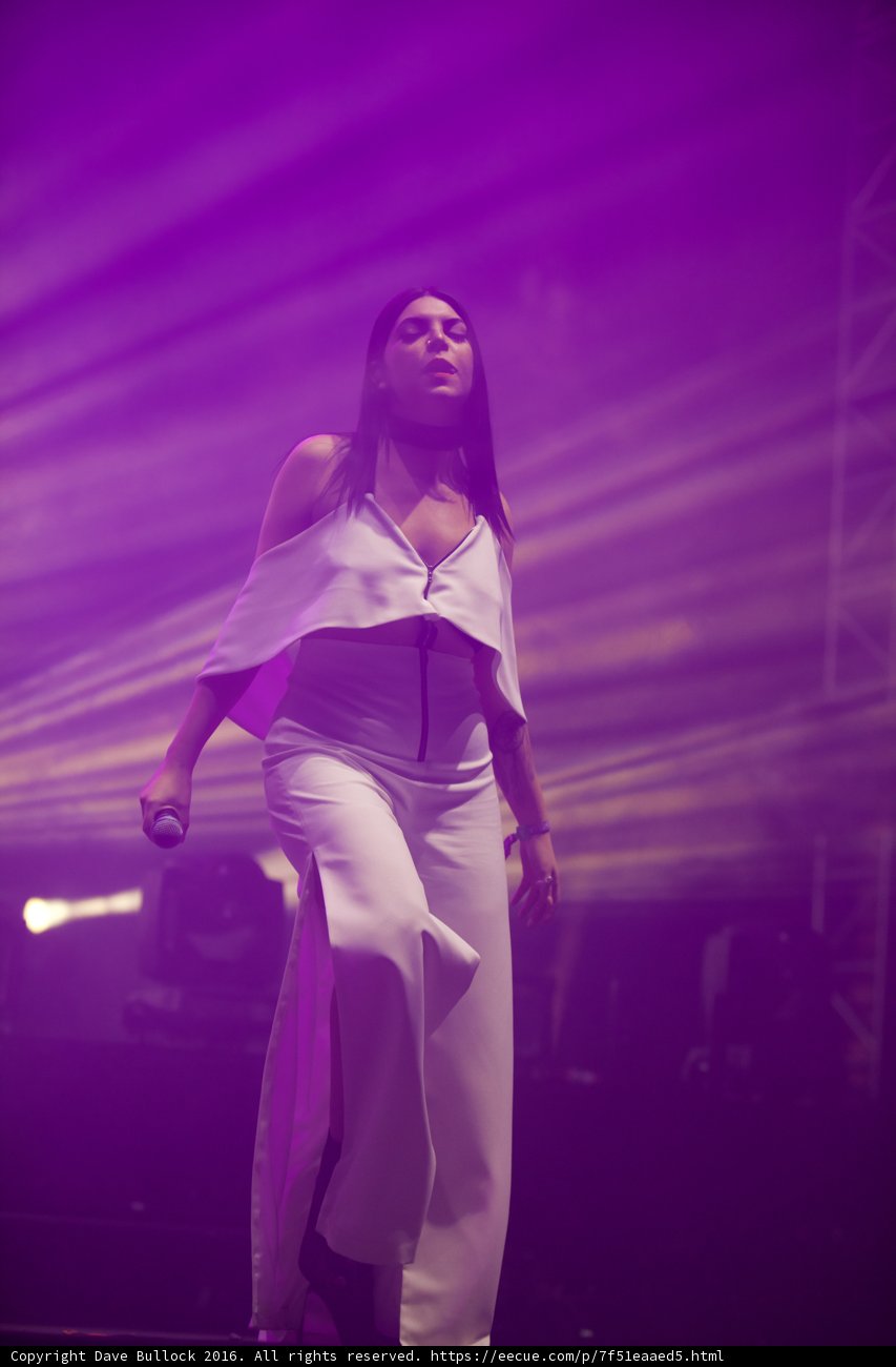 Solo performance on stage