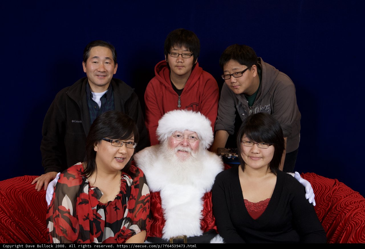 Christmas Group Photo with Santa Claus