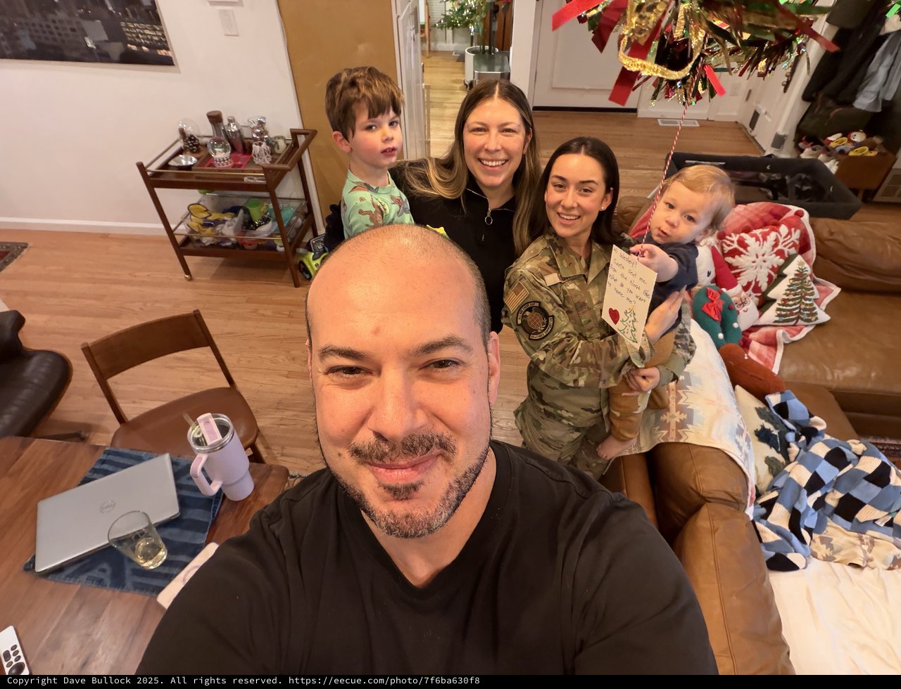 Holiday Family Gathering with Military Service Member
