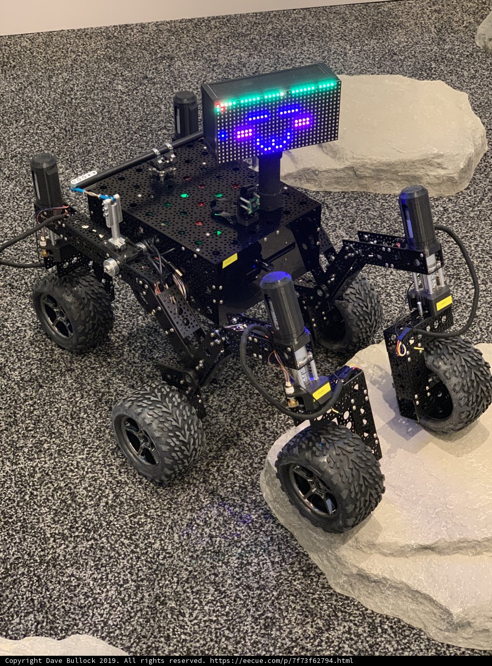 Light-Up Robot Display at Aria Resort & Casino