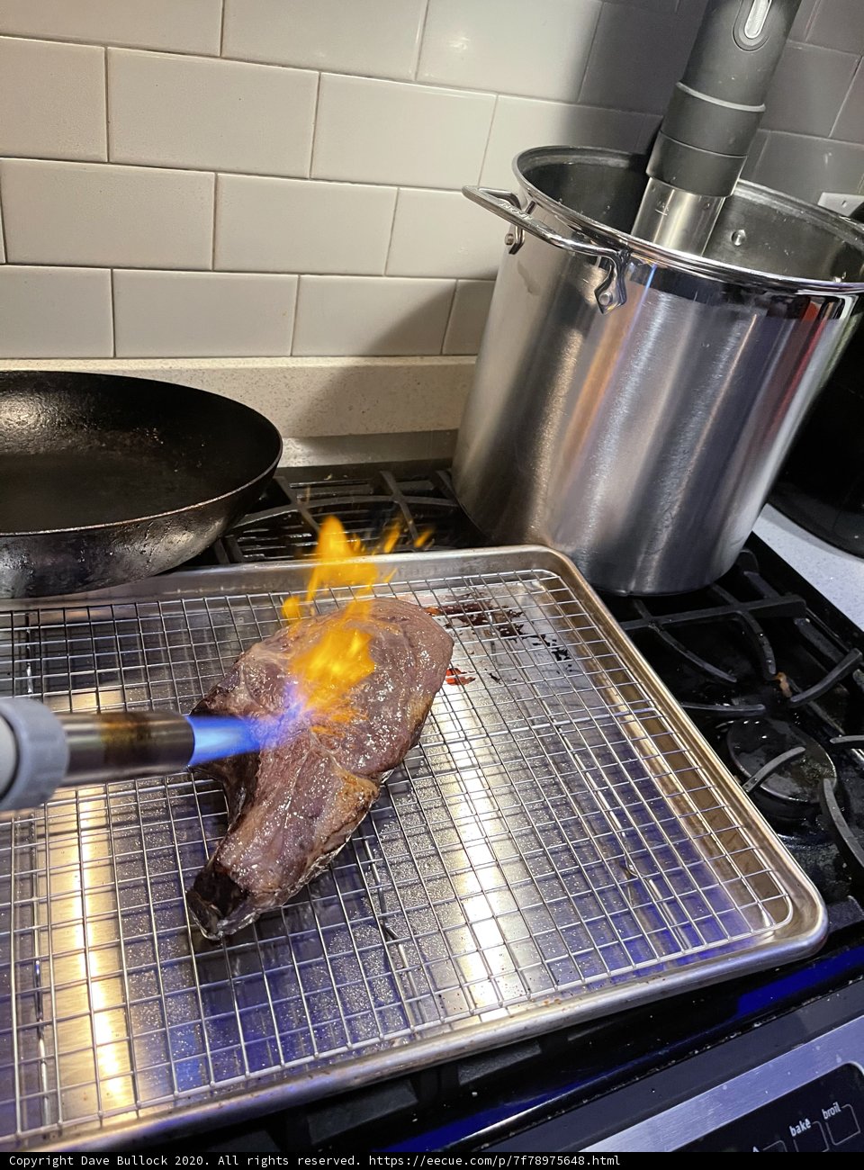 Sizzling Steak on the Grill