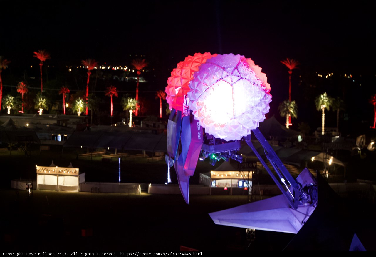 Illuminated Balloon in a Midnight Field