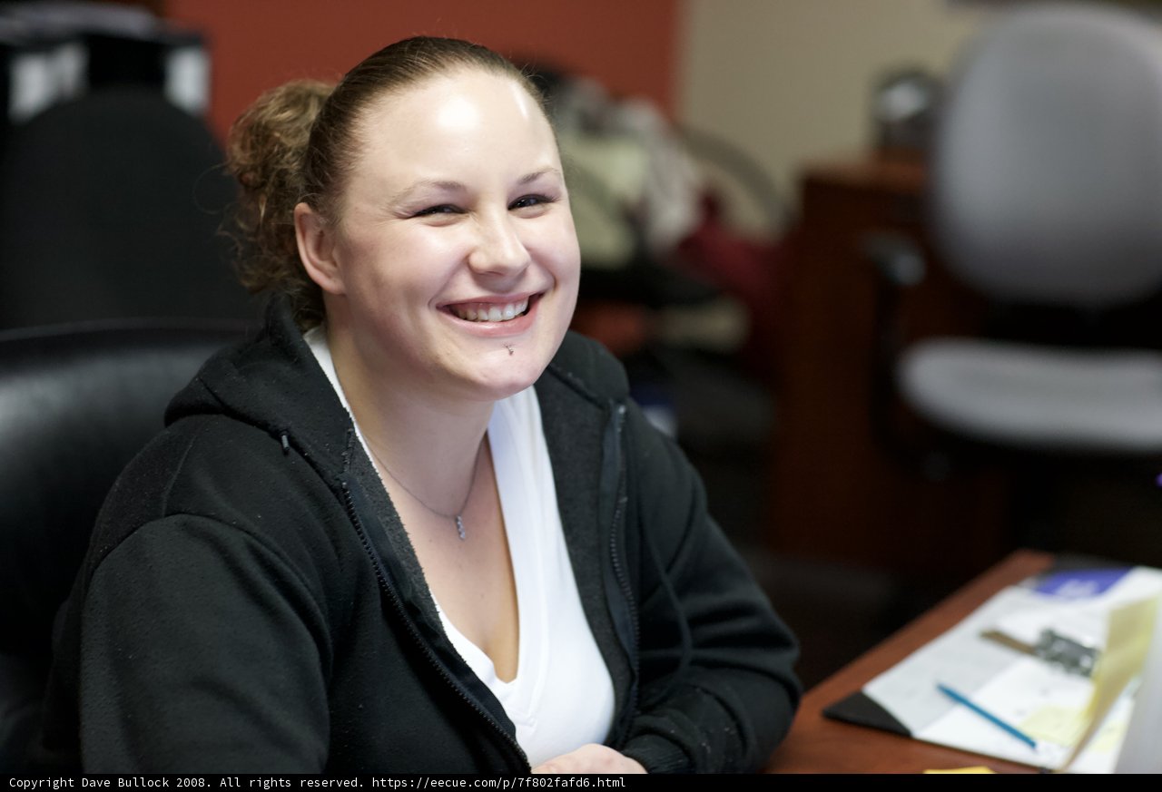Happy Woman at Work