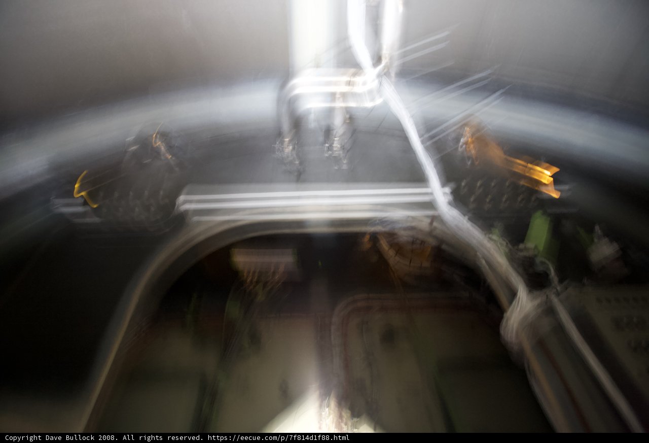 Blurry Machine at Train Station