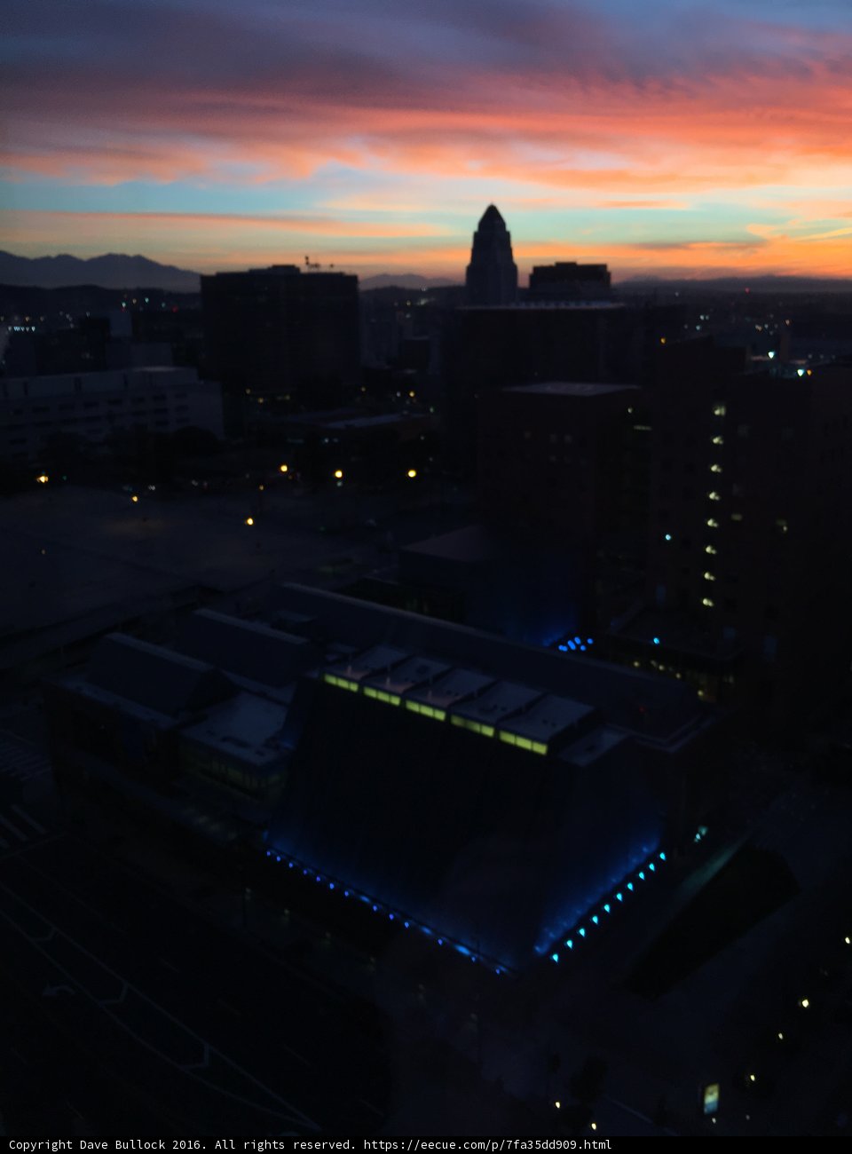 City Lights and Sunset