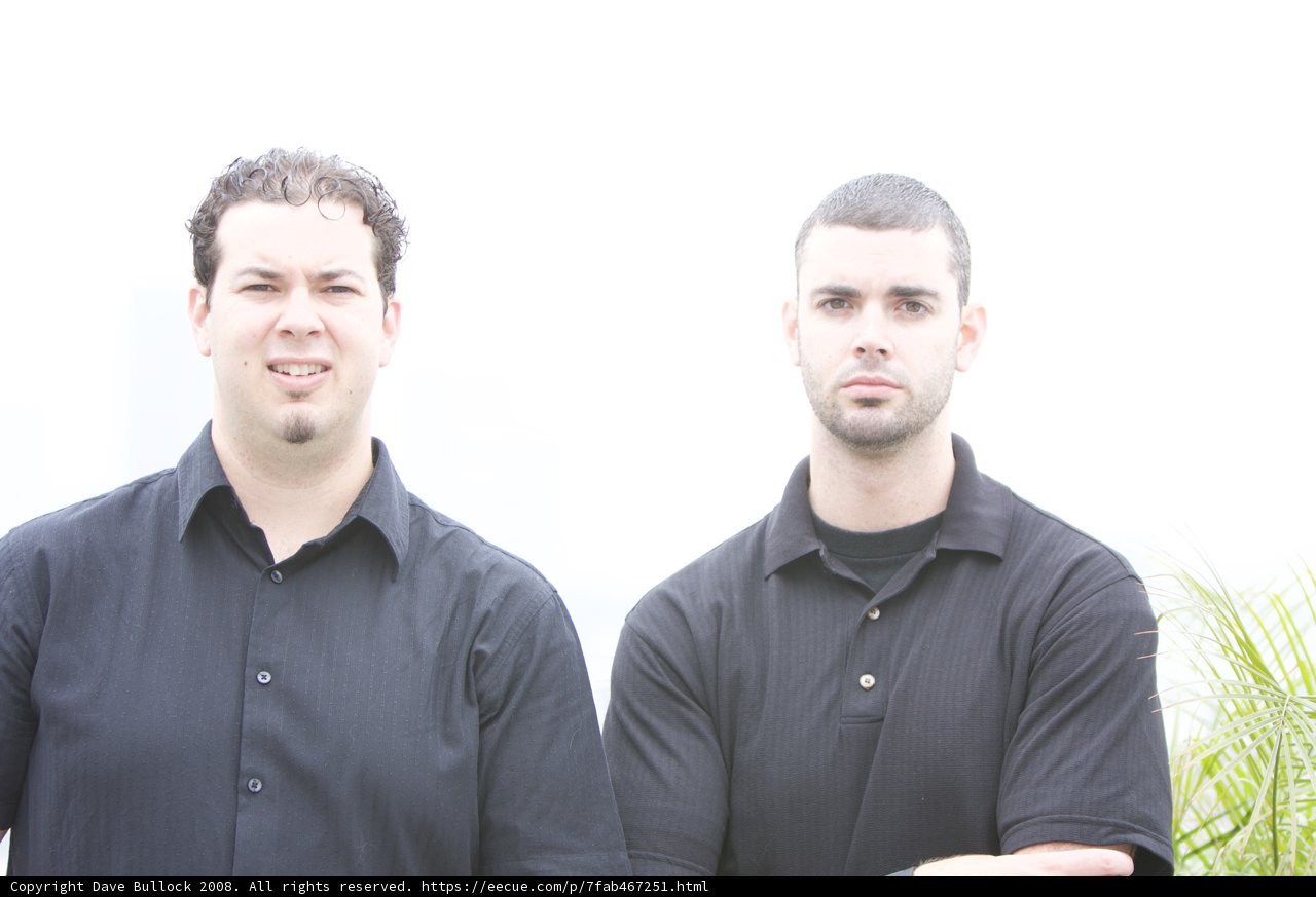 Dan and Dave in Black Shirts