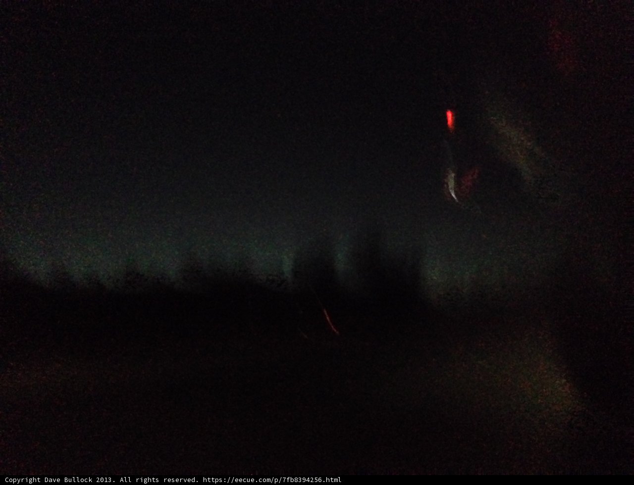 Night Drive Through Aurora Sky