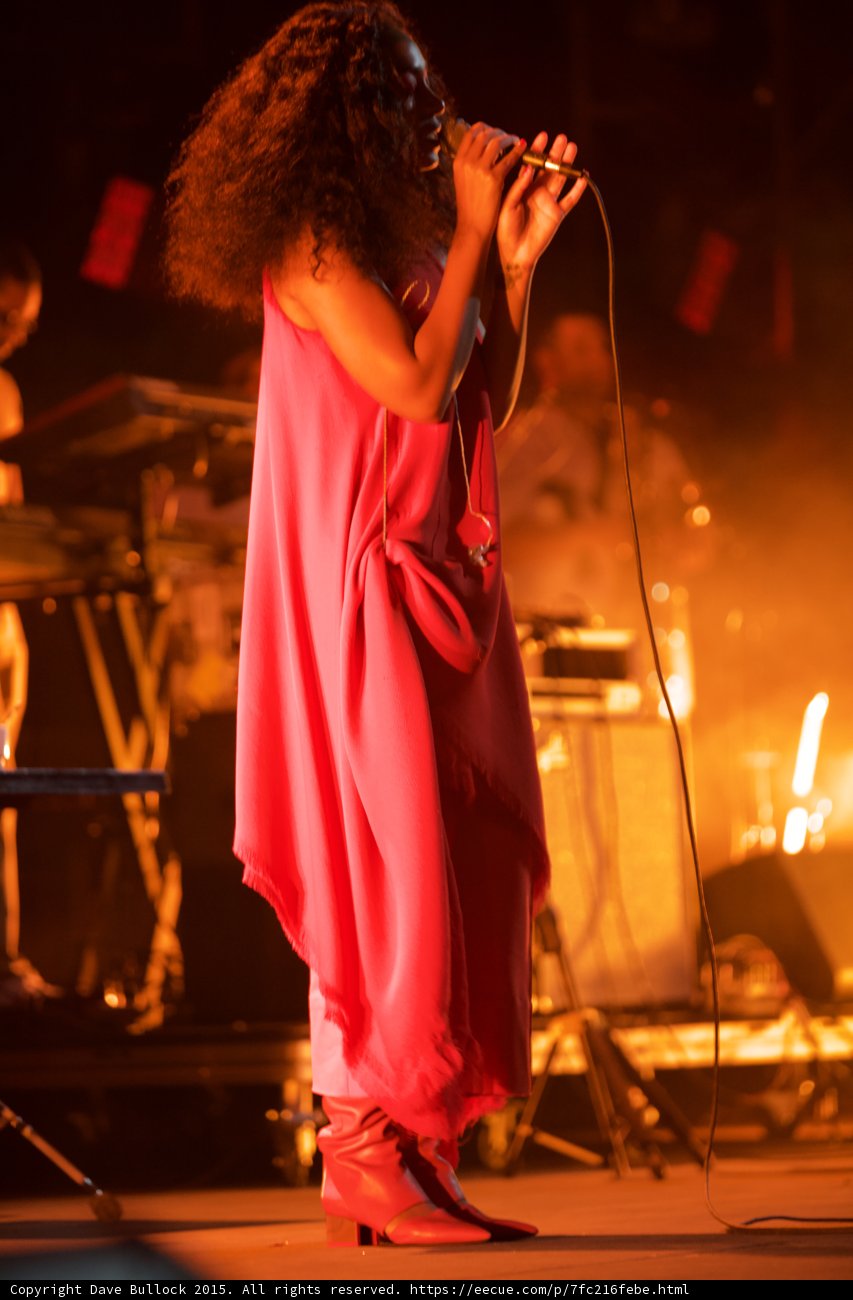 Solange Full Body Standing Red Dress Boots Drums Orange Haze