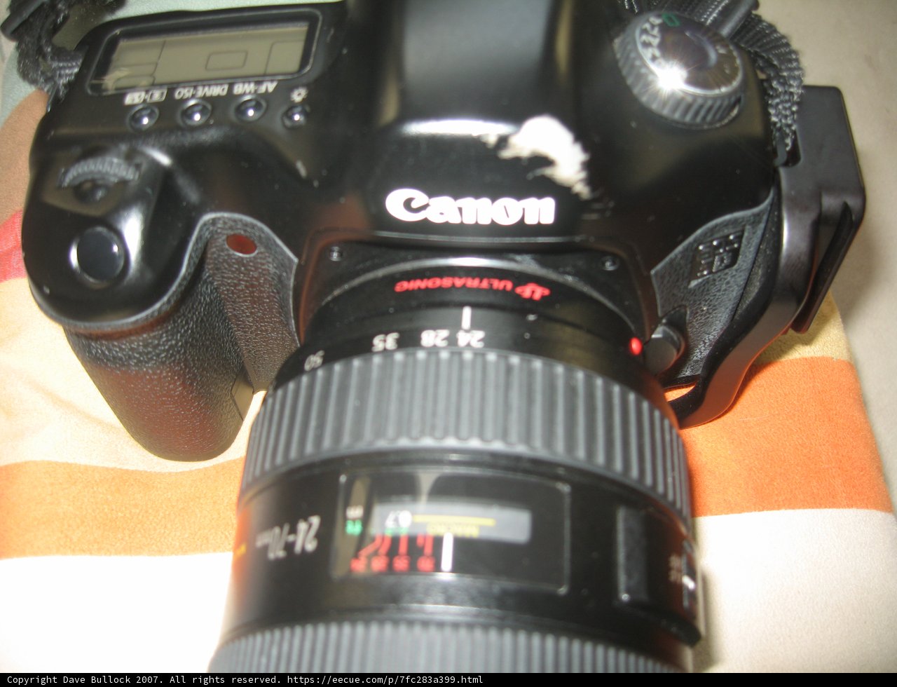 Canon Camera with Attached Lens