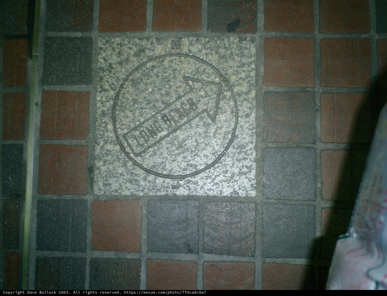 Go Left on the Artistic Tile Wall