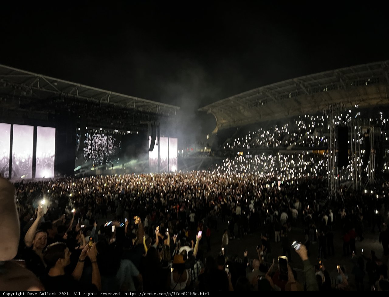 Lights up and phones out