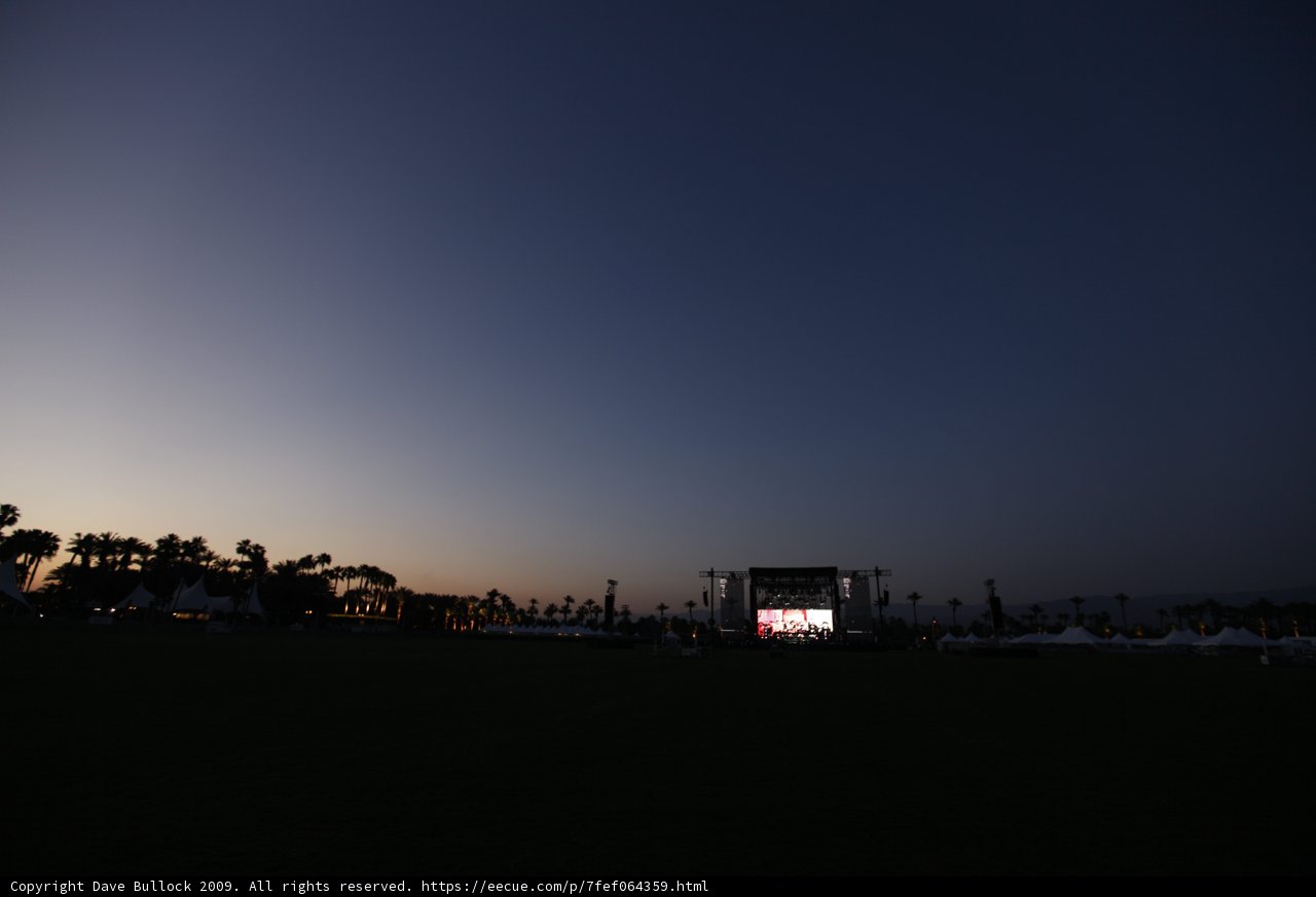 Screen in the Sunset Field