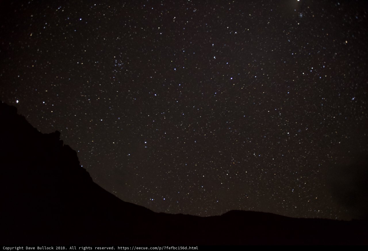 Starry Night Sky Over Wedding Venue