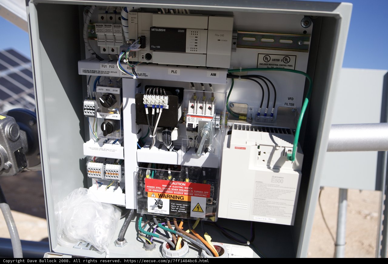 Electrical Panel with Computer Hardware and Wiring