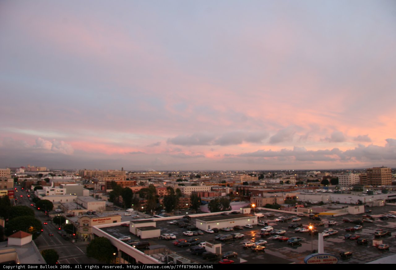 Cityscape Sunset from a Rooftop Loft