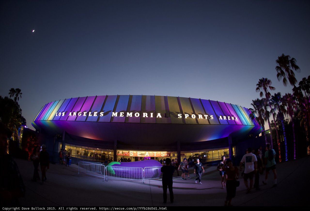 Sports Arena Rainbow Facade