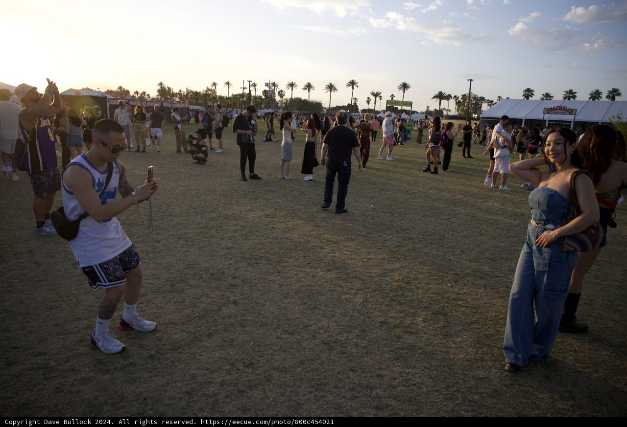 Vibrant Dusk: A Snapshot of Coachella 2024