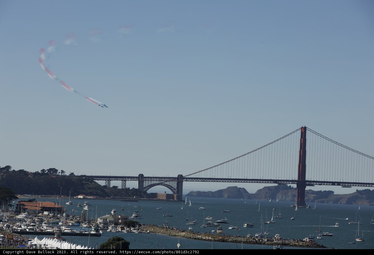 The Spectacular Fleet Week Air Show 2023 Over San Francisco's Bridge