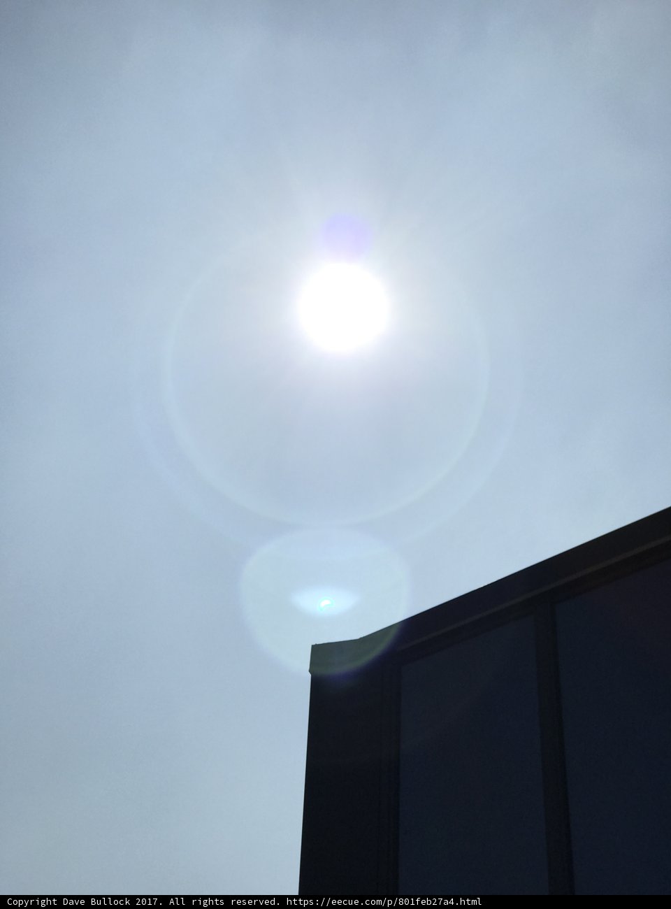 Brilliant Sun Shines on Building