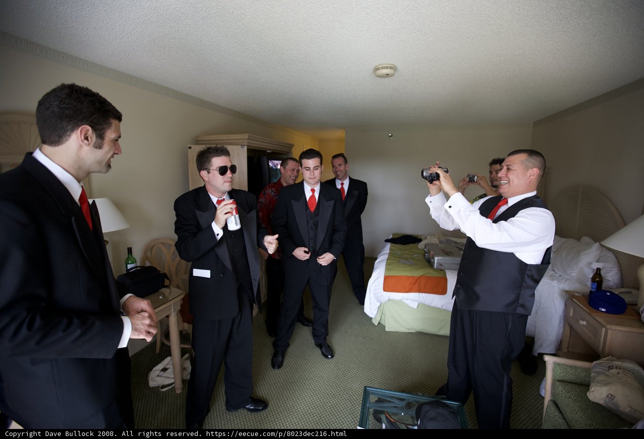Suits and Ties in the Hotel Room