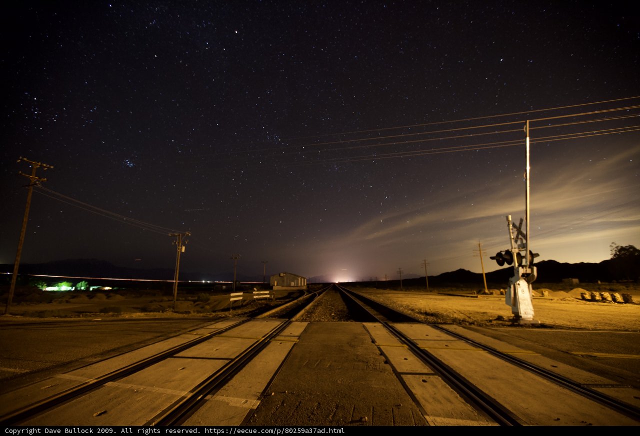 Nighttime Railway Passage