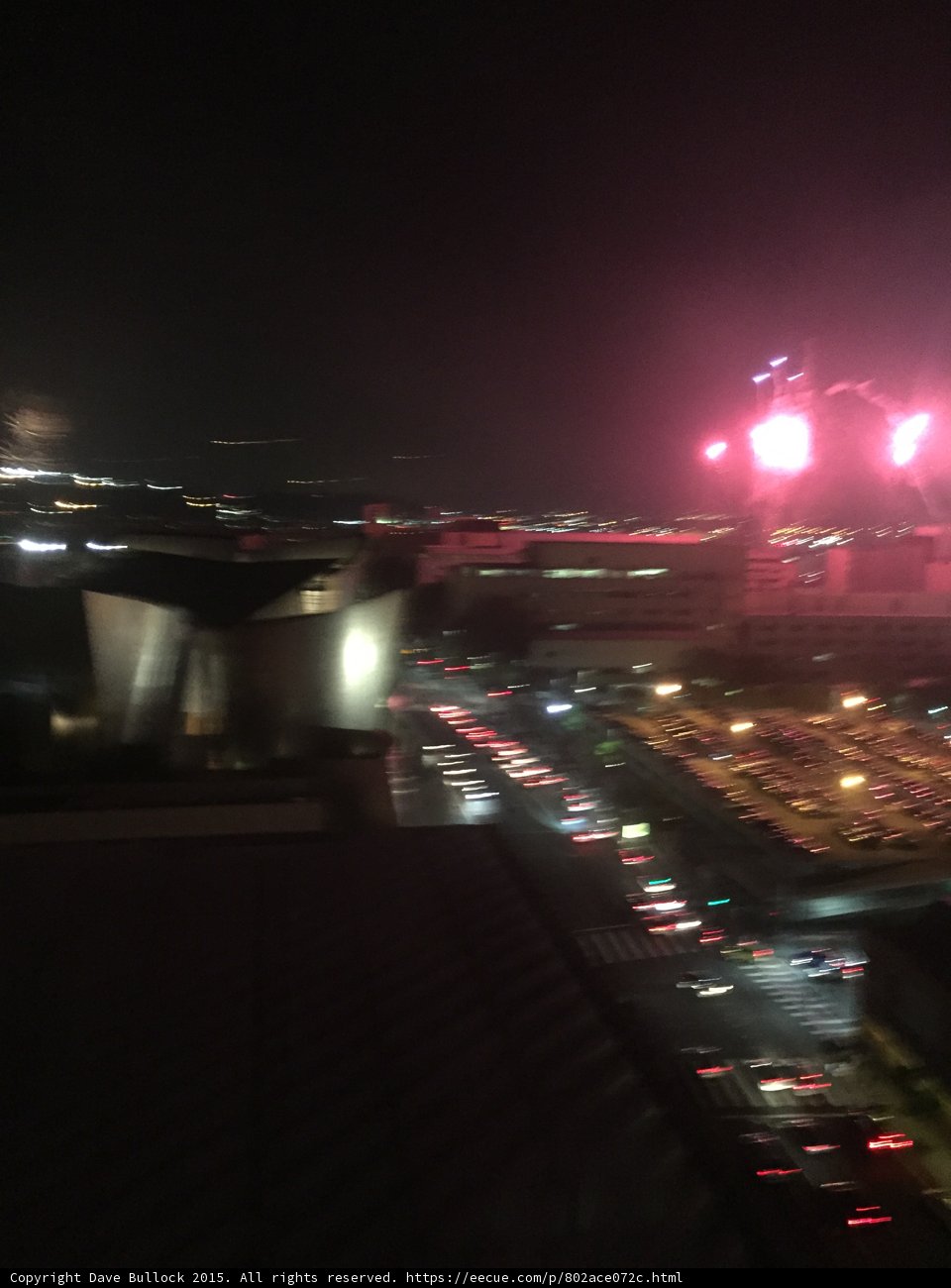 Disney Hall Fireworks
