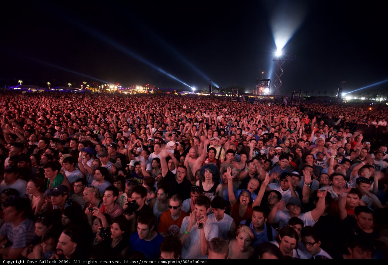 Coachella Crowd Gets Amped Up
