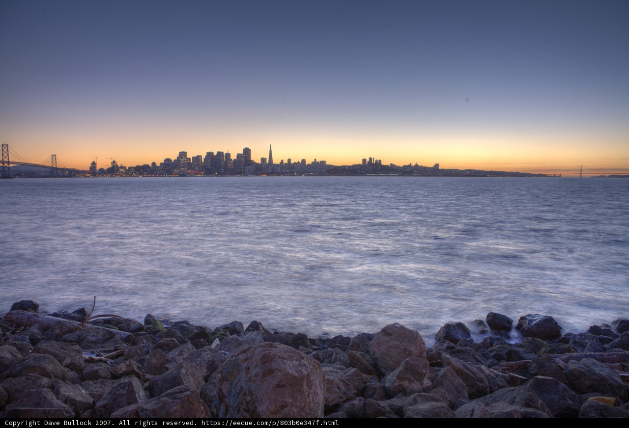 Sunset over the Bay