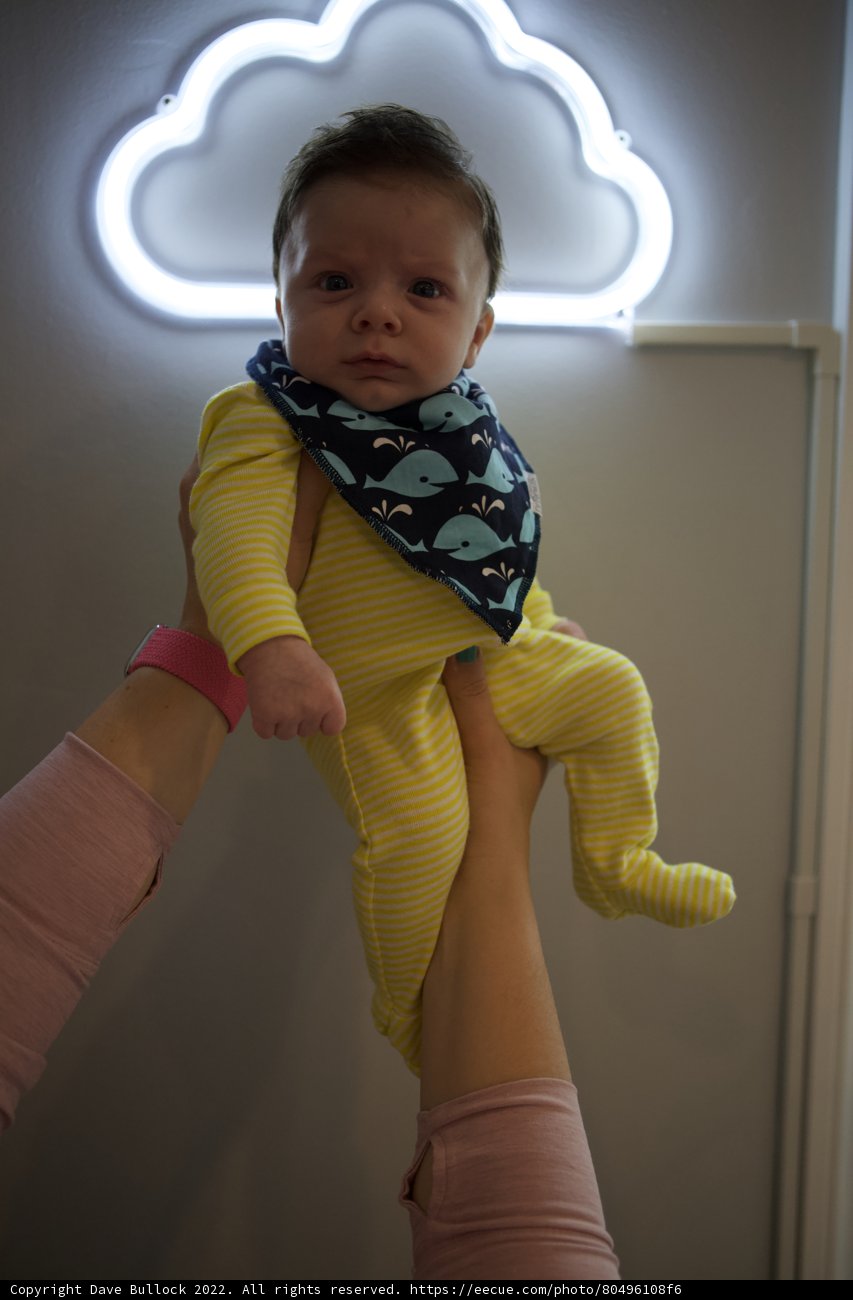 Cherished Moments: Baby Wesley enjoys a cuddle