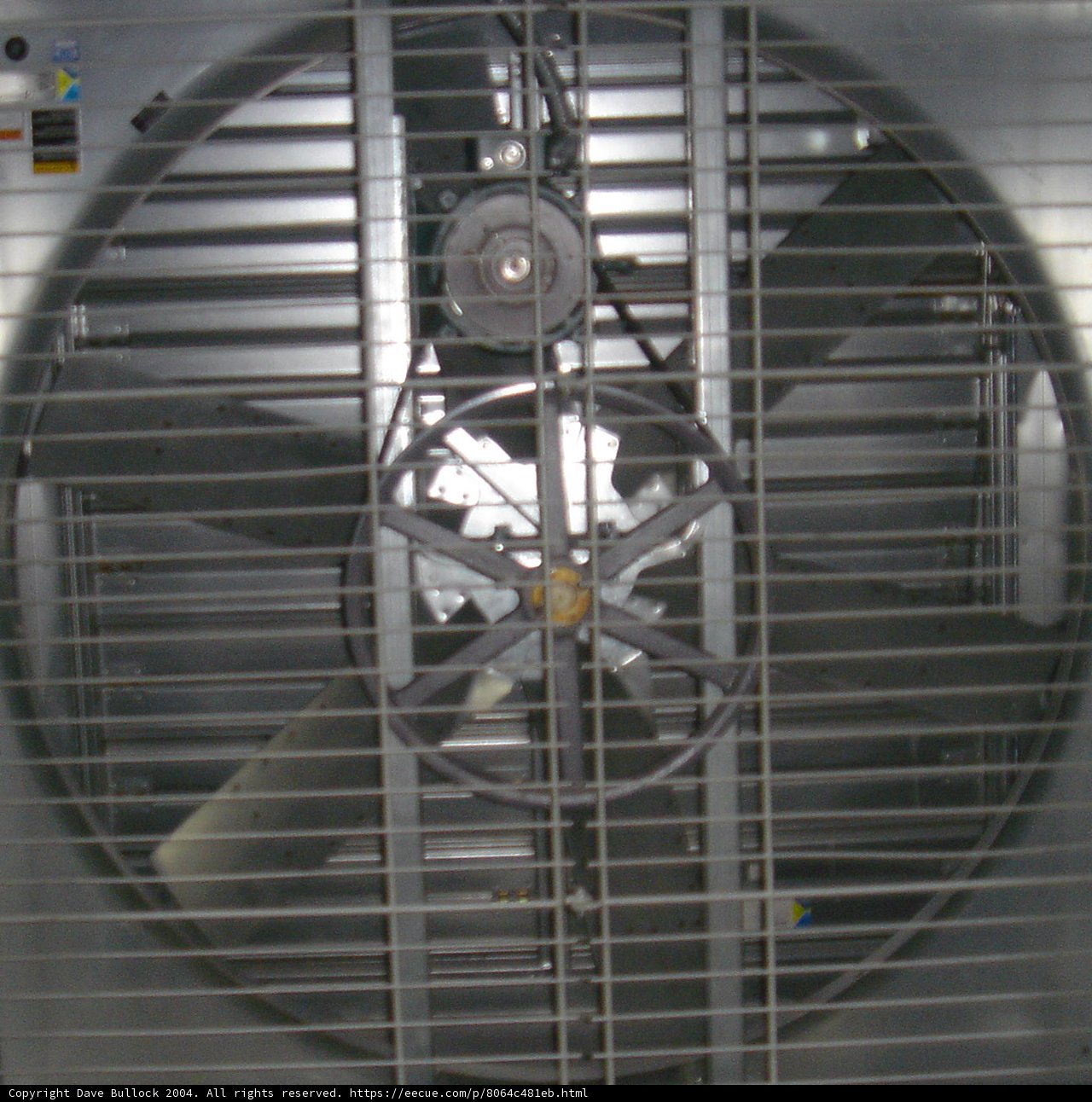 Industrial Fan in Modern Architecture Building