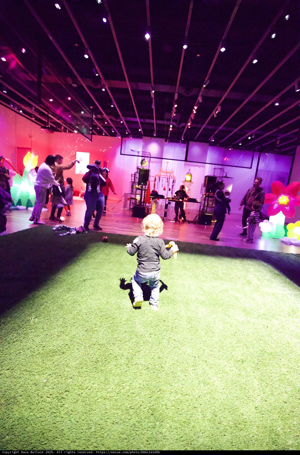 Toddler Dancing at Baby Rave Event at Asian Art Museum