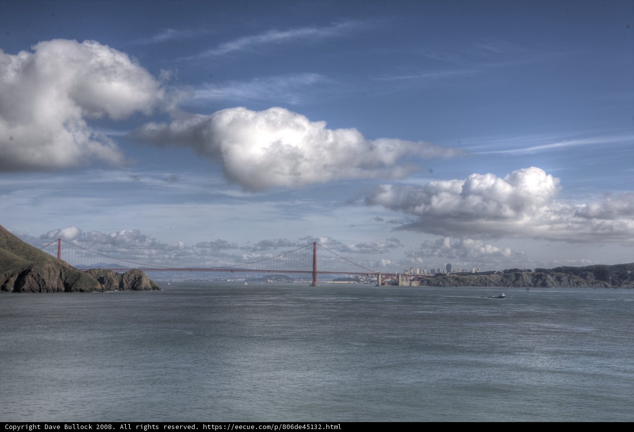 Golden Gate Bridge Against a Beautiful Sky
